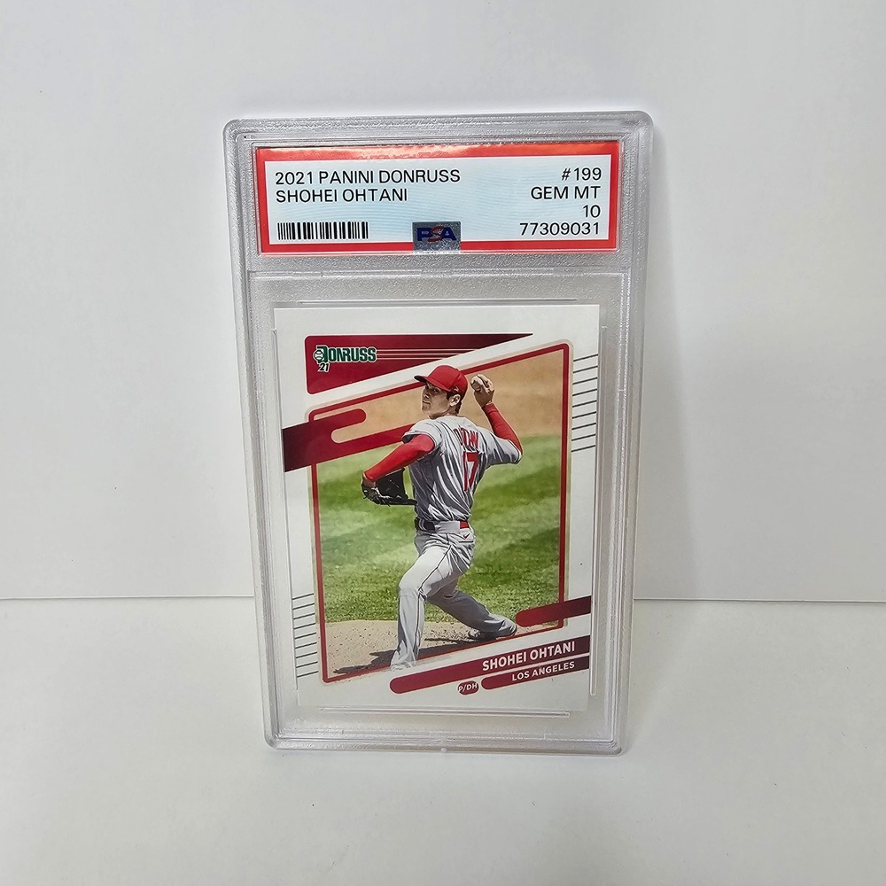 2021 Panini Donruss Shohei Ohtani #199 PSA 10 GEM MT Los Angeles Baseball Card